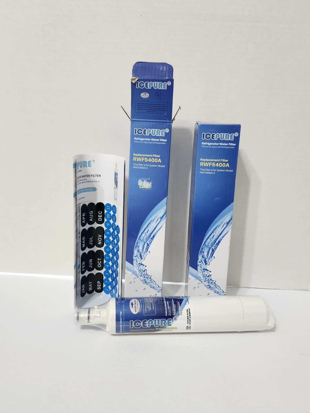 RWF5400A Refrigerator Water Filter 2 Pieces Clean Water Kitchen Office Garage